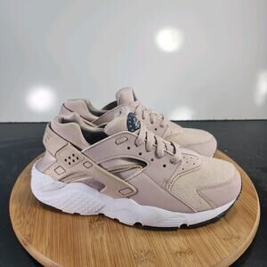 Sz 7Youth Fit 8.5 Women's Nike Air Huarache 011107 Pink Suede Casual Walk Shoes